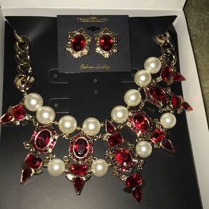 Neck lace abs earrings set,